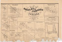 Map of Shelby & Johnson Counties, Indiana : from actual surveys