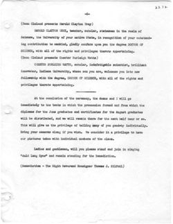 Commencement, June 15, 1953