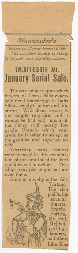 Clipping about Philadelphia Presbytery, 28 January 1890