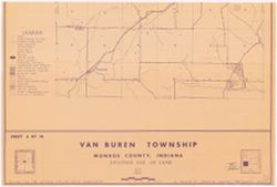 [Monroe County, Indiana, existing use of land.] Sheet 6. Van Buren Township, Monroe County, Indiana, existing use of land