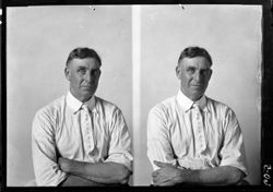 Fletcher Poling, two views [on one negative]