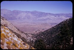 From Mt. Whitney road looking across Owens Valley toward Inyo mtns.
