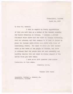Form letters, March 18, 1927
