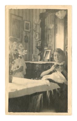 Margaret Howard sewing