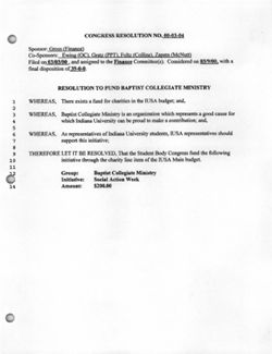 00-03-04 Resolution to Fund GRIF (Baptist Collegiate Ministry)