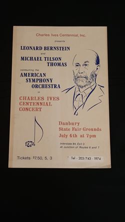 Ives Centennial Concert Poster