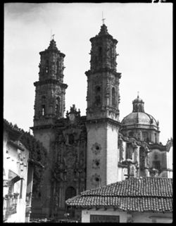 Church towers at Taxco