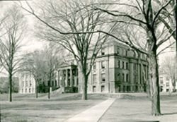 University of Iowa Liberal Arts building, east and north faces