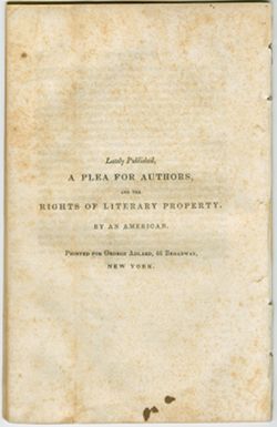 “An Article on Literary Property,” April 1839