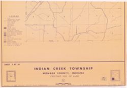 [Monroe County, Indiana, existing use of land.] Sheet 7. Indian Creek Township, Monroe County, Indiana, existing use of land