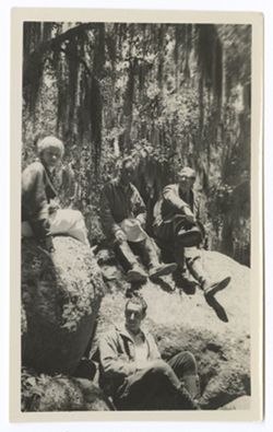 Item 0420. Closer shot of woman, third from left and two men at right in Item 419 above - also Saldivar, seated below them.