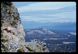 Toward Lake Tahoe from US 50 below Echo Summit.