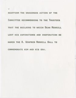 "Merrill Hall Name Ceremony," October 2, 1989