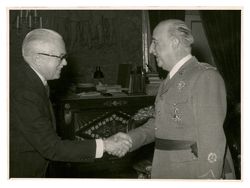 Roy Howard greeting Francisco Franco