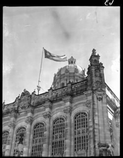 Flag staff on President's palace, Havana