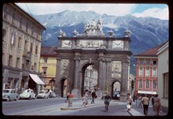 Triumphal Arch (Triumph Pforte). Maria Theresien Strasse. Innsbruck. X
