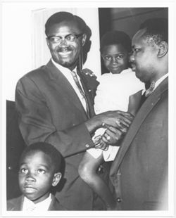 Patrice Lumumba with family