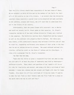 "Remarks at the opening of the Wendell L. Wilkie Exhibition at the Lilly Library," October 20, 1980
