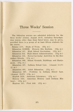 "Indiana University Summer Session Preliminary Announcement 1932" vol. XX, no. 1