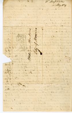 Amphlett, William, New Harmony to William Maclure, Mexico., 1839 May 12