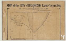 Map of the City of Hammond, Lake County, Ind.