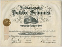 Indianapolis Public Schools, Shortridge High School, 1914