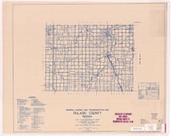 General highway and transportation map of Pulaski County, Indiana
