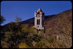 Bell Tower seen from outer gate of Scotty's Castle Death Valley