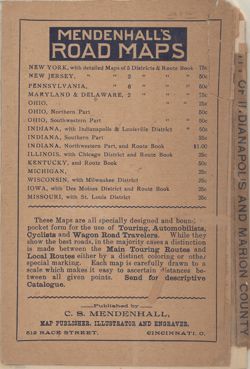 Mendenhall's new index map of Greater Indianapolis