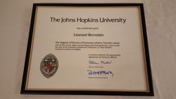 Johns Hopkins University Honorary Doctorate