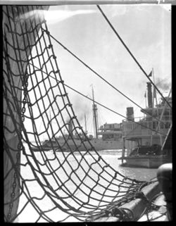 Safety nets from ship at N.O.