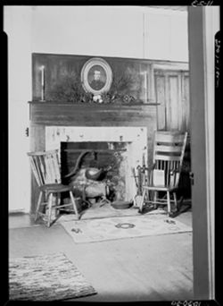 Fireplace in Widmer home