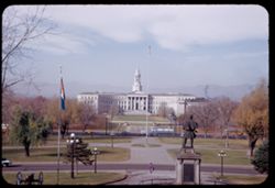 View west toward Civic Center from Colorado Capitol at a mile high