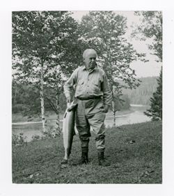 Roy Howard with salmon