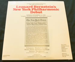Leonard Bernstein's New York Philharmonic Debut, "Don Quixote", "Manfred Overture", Theme, Variations and Finale