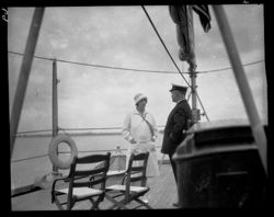 Captain and Mrs. Broadhead from the "U.S.S. Dubuque"