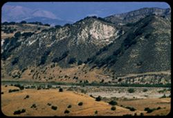 View eastward across canyon of Santa Ynez near Cachuma Dam