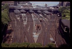 Tracks entering Waverly Station Edinburgh