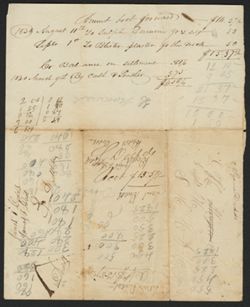 Financial Claims for 1829-1830 from Samuel Dodd submitted to David Maxwell, ca. 1830