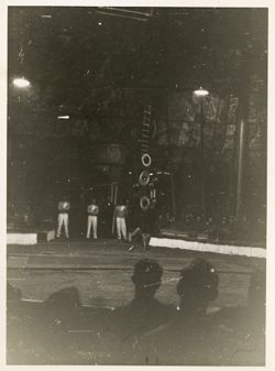 Juggler performs at circus in Gotha, Germany