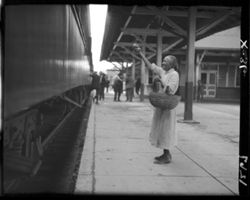 Fruit vendor, Southern Railroad, Henderson, N.C.