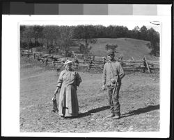 Rabbit hunter and his woman in the Selmier Hill Region