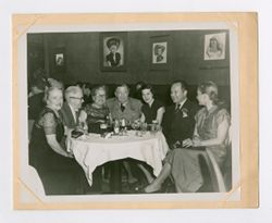 Roy and Margaret Howard dining with companions