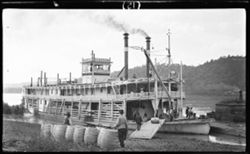 Steamboat "Loucinda," Madison, In, June 12, 1910, 2 p.m., Governor Marshall rode on this same boat
