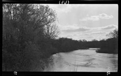 White River from Broad Ripple wagon bridge, clouds, March 31, 1907, 3:50 p.m.