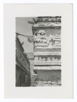 Item 0810. - 0822a. Details of corners of the Annex and the Iglesia, showing the masks.