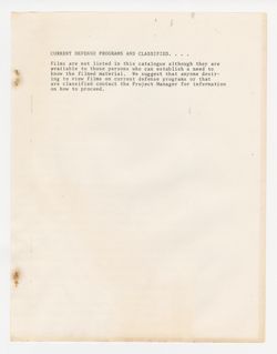 McDonnell Douglas Corporation: Second Section of A Library of Motion Picture Film for In-Plant Reference Only