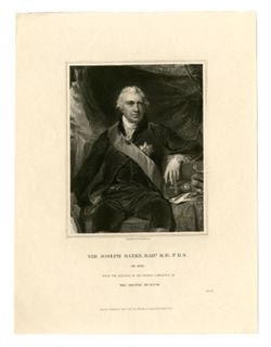 Sir Joseph Banks, Bar., K.B., P.R.S., Ob. 1820