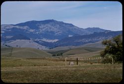 Mount Diablo from suth along Dougherty road - Contra Costa county