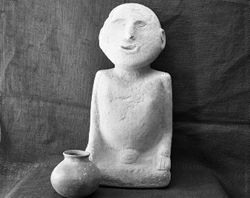 Mississippian Figurine and Jar